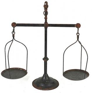 Creative Co-Op Decorative Iron Scale with Bird