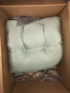 Long Chair Cushion - Light Blue