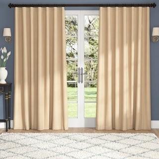 Alcott Hill Aldreda Extra Wide Solid Blackout Thermal Rod Pocket Single Curtain Panel (ACOT6638_22214297_22214299)