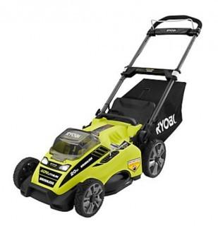 Ryobi - 20-Inch 40-Volt Lithium-Ion Brushless Cordless Push Lawn Mower with 5.0 Ah Battery & Charger