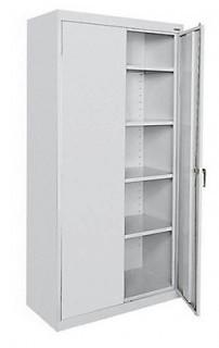 72-inch H x 36-inch W x 18-inch D 5-Shelf Steel K Storage Cabinet in Grey
