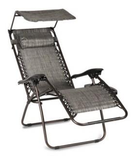 Belleze - 014-HG-14068-GY - Ergonomic Recliner IPhone & IPad Slots Reclining Zero Gravity Chairs Headrest Pillows Gray