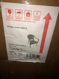 Outdoor Patio Chair - 41678.00DGRY - 2 Pcs 