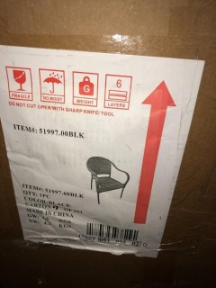 Outdoor Patio Chair - 41678.00DGRY - 2 Pcs 