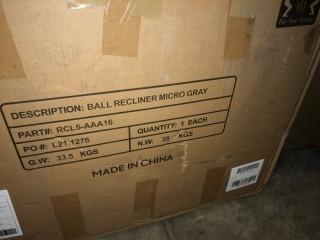 Ball Recliner Micro Grey - RCL5-AAA16