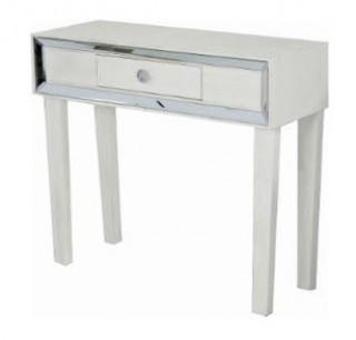 White Wash Wood Console Cabinet  w/1 Drawer - W192135-WW
