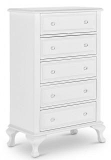 Picket House Furnishings Jenna 5-Drawer White Chest