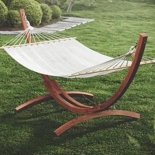Beachcrest Home Grissom Free-Standing Cotton Patio Hammock with Stand (BCHH6516_23800227)