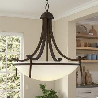 Three Posts Hawkes 3-Light Inverted Pendant (THPS8608_22243291) - Oil Rubbed Bronze