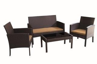 JJ International Sophia 4 Piece Sofa Set with Cushions (JJA1096_20293378)