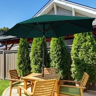 Budge Industries Sunblok 11' Market Umbrella (BGDE1128_20747653) - Red