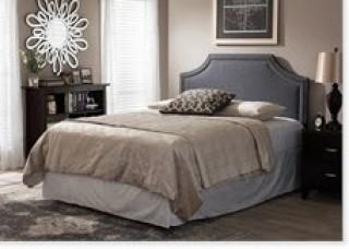 Baxton Studio BBT 6566-Greyish Beige - Queen Headboard