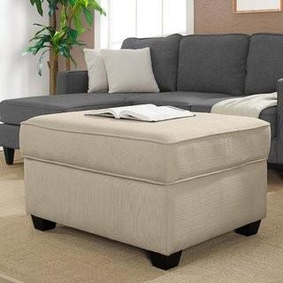 Serta at Home Olin Storage Ottoman (SERT1224_22661130) - Wild Fawn Color