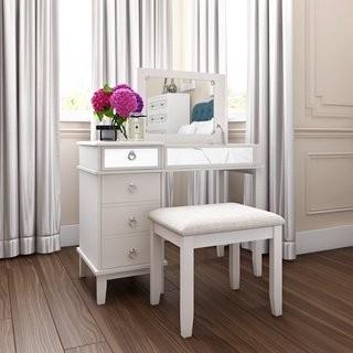 Willa Arlo Interiors Ritch Vanity Set with Mirror (WRLO8653)