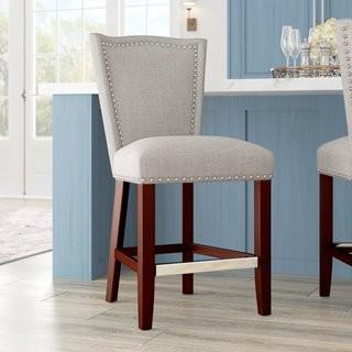 Darby Home Co Newville 24.5 Bar Stool (DRBC5863_19193018) - Navy 