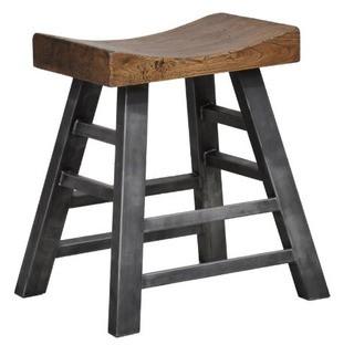 Morella Square Transitional Counter Stool with Pine Seat by Classic Home