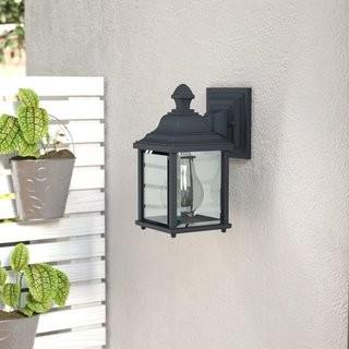 Laurel Foundry Modern Farmhouse Talmadge 1-Light Glass Outdoor Wall Lantern (LFMF1857_23332625)