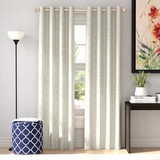 Wrought Studio Eddleman Geometric Blackout Thermal Grommet Single Curtain Panel (VKGL5552_19294244_19294240)
