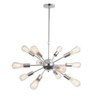 Unitary Vintage Metal Hanging Ceiling 12-Light Sputnik Chandelier (UNIY1021_20308511)