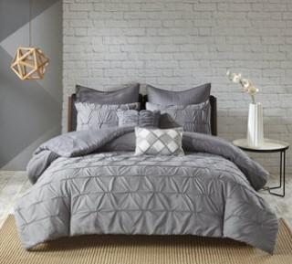 Sadie &Co Urban Comfort 7 pcs Queen Bed Set Grey