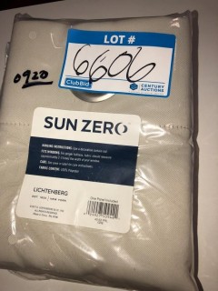 Sun Zero Lichtenberg Curtain Panel - Cream - 2 pcs - 40" x 63" 