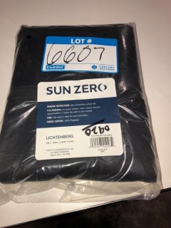 Sun Zero Lichtenberg Curtain Panel - Black - 3 pcs - 40x63