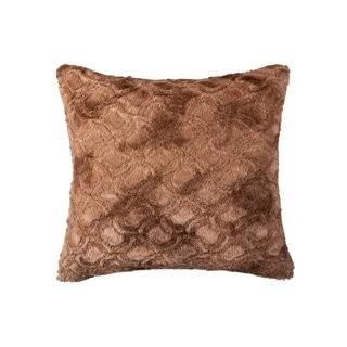 Bloomsbury Market Cronan Faux Fur Throw Pillow (BLMK9433) - Brwn