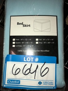 Bed Skirt - Blue - Twin 