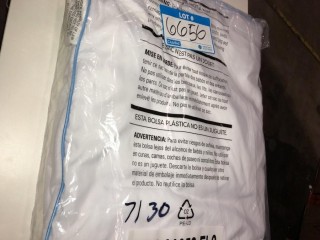 White w Blue Trim Pillow Covers