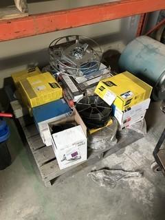 Lot of Asst. Blueshield, ESAB, BOC, Welding Wire and Electrodes
