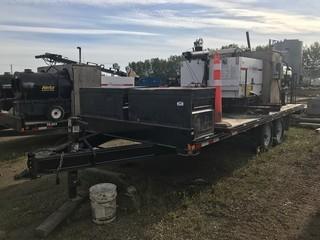 2014 Double A  20’ T/A Trailer, GVWR: 14,000lbs. Including (2) Flagro Kerosene Heaters, Magnum MLT5200 Light Tower, 6,516hrs Showing, (2) Tool Chests, Tidy Tank  VIN# 2DAHC6277ET015618