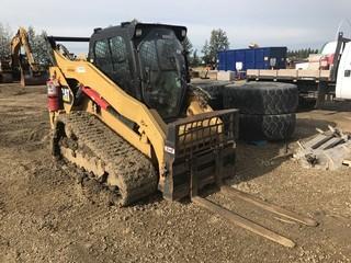 2012 CAT 299D XHP Tracksteer, 4,042.1hrs Showing, C3 Engine, Aux Hydraulics, A/C, Bucket, Forks