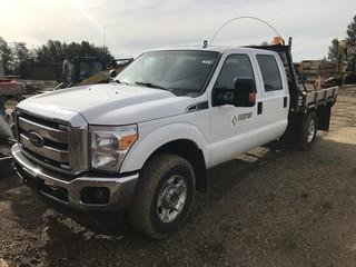 2015 Ford F350 Super Duty XLT Crew Cab Deck Truck, 63085Km Showing, Gas **TIDY TANK NOT INCLUDED**
VIN# 1FT8W3B68FEA72628