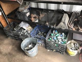 Lot of Asst. Hydraulic Fittings, Chock Block, Hitches etc.