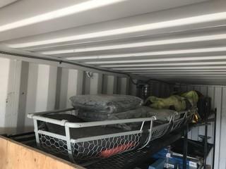 Lot of Asst. Safety Supplies including Stretcher Sled, Spill Kits, Safety Vests, Asst. Safety Tape, Harness', Ear Plugs, Safety Glasses, etc.