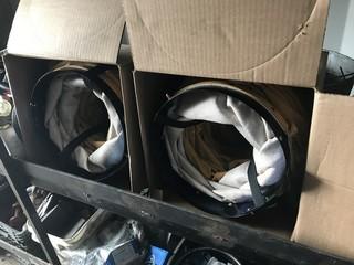 Lot of Asst. Heating Ducts, Pail Pump, Grinding Wheels, Wire, High Pressure Water Hose, Pump, Nails, etc?