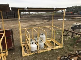 Cylinder Rack w/ Propane Tanks