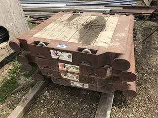 Lot of (4) 4' X4' Skids