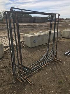 Lot of (6) Welding Screen Frames