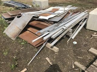 Lot of Asst. Steel Plate, Pipe, Tubing, Flat Bar, etc.