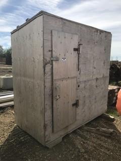 8' X 4' Shed w/ Contents including Fire Extinguishers, Catch Basins, Jerry Cans, etc.