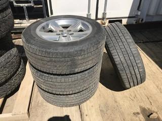 Lot of (4) P275/60R20 Dodge Ram Tires and Rims