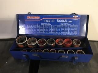 Westward 3/4" Socket Set