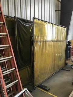 Lot of 5 Welding Curtains.