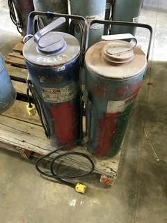 Lot of 2 Gullco 10A-20 Portable Electrode Stabilizing Ovens.