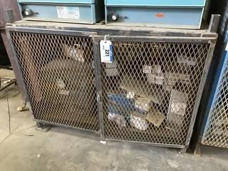 Lockable Steel Cabinet w/ Asst. Rod and Gulley 175 Electrode Stabilizing Oven. 