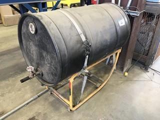 Barrel Cart and Cutting Fluid. 
