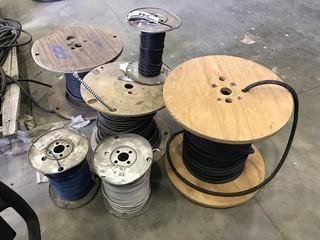 Lot of 6 Rolls Asst. Cable and Electrical Wire.