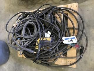 Lot of Welding Cable, Tig Gun and Gouger. 