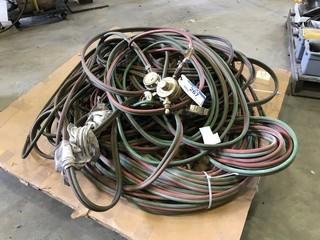 Lot of Oxy/Acetylene Hoses and Gauges.